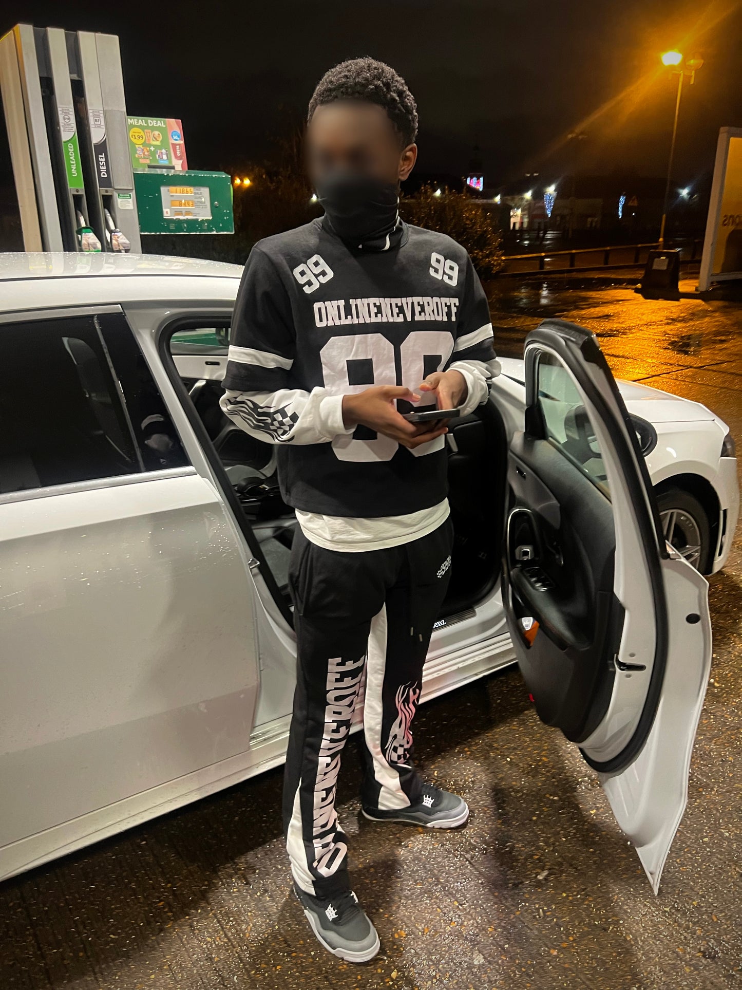 Onlineneveroff Double-Panel Longsleeve Tracksuit