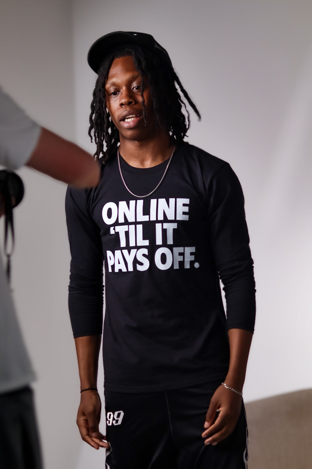 Onlineneveroff Slogan Longsleeve Tee