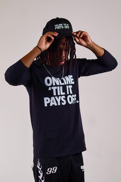 Onlineneveroff Slogan Longsleeve Tee